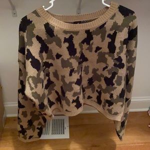 Woman’s Camo Sweater